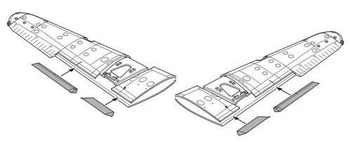 CMK 7180 Martin B-26F/ G wing flaps set for HAS 1/72