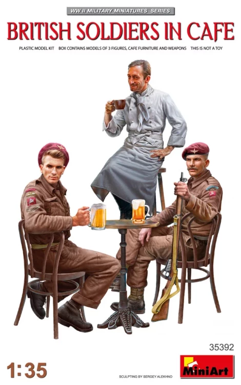 Miniart 35392 British Soldiers in Cafe (3 fig.) 1/35