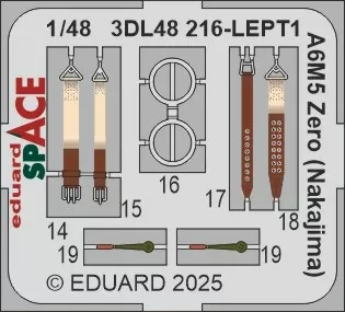 Eduard 3DL48216 A6M5 Zero (Nakajima) SPACE (FINEM) 1/48