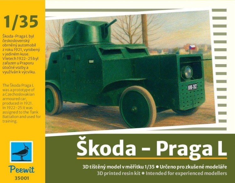 Peewit 35001 Skoda - Praga L (3D printed resin kit) 1/35