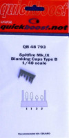 QuickBoost QB48793 Spitfire Mk.IX blanking caps type B (EDU) 1/48
