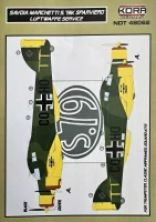 Kora Model NDT48062 Decals SM.79 Sparviero Luftwaffe Service 1/48
