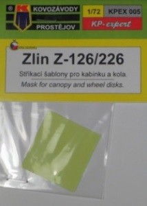 Kovozavody Prostejov EX005 Canopy&amp;wheel mask Zlin Z-126/226 1/72