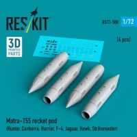 Reskit 72508 Matra-155 rocket pod (4 pcs.) 1/72