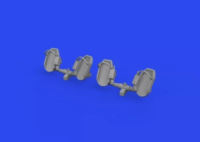 Eduard 632192 BRASSIN Bf 109E rudder pedals early PRINT 1/32