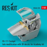 Reskit U48238 FB-111 Cockpit late modification w/ 3D (ACA) 1/48