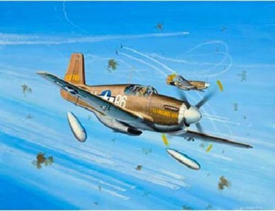 Revell 04928 Самолёт истребитель Р-51В Мустанг,американ.Микро крылья 1/144