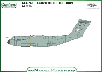 Model Maker Decals D72209 Airbus A400M Turkish Air Force 1/72
