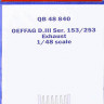 Quiсkboost QB48 840 OEFFEG D.III ser. 153/ 253 exhaust (EDU) 1/48