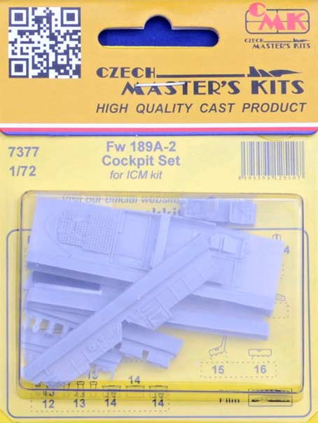 CMK 7377 Fw 189A-2 Cockpit set (ICM) 1/72