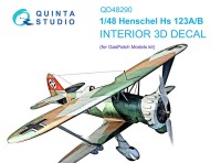 Quinta studio QD48290 Henschel Hs 123A/B (GasPatch models) 1/48