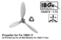 IBG Models U7272 Propeller for Fw 190D-11 (3D-Printed) 1/72