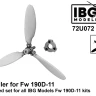 IBG Models U7272 Propeller for Fw 190D-11 (3D-Printed) 1/72