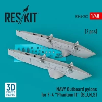 Reskit 48392 NAVY Outboard pylons F-4 'Phantom II' B,J,N,S 1/48