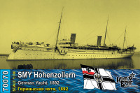 Combrig 70070PE German Hohenzollern Yacht, 1892 1/700