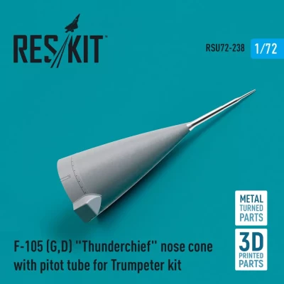 Reskit U72238 F-105 G,D Thunderchief nose cone w/ pitot t. 1/72