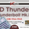 Dk Decals 48076 P-47D Thunderbolt CBI 1944-45 (7x camo) 1/48