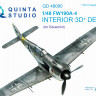 Quinta studio QD48080 Fw 190A-4 (для модели Eduard) 3D декаль интерьера кабины 1/48