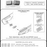 Master 48191 P-51 Mustang car.air filter cover RAF louvr.B 1/48