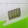 Master 48191 P-51 Mustang car.air filter cover RAF louvr.B 1/48