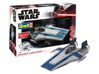 Revell 06773 Build & Play Resistance A-Wing Fighter (Blue) 1/44