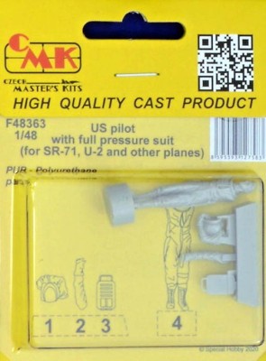 CMK F48363 US pilot w/ full pressure suit (1 fig.) 1/48