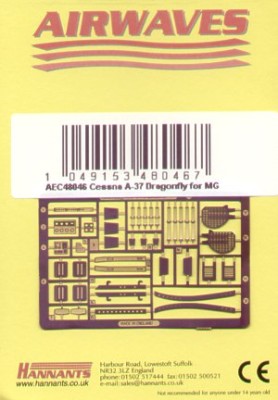 Airwaves (etched) AEC48046 Cessna A-37 Dragonfly 1/48