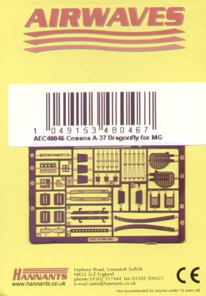 Airwaves (etched) AEC48046 Cessna A-37 Dragonfly 1/48