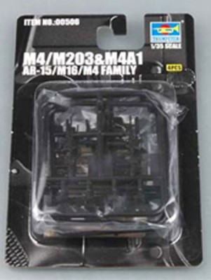 Trumpeter 00506 Американское стрелковое оружие AR-15/M16/M4 FAMILY-M4/M203&amp;M4A1 1/35