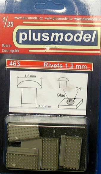 Plus model 463 1/35 Rivets 1,2 mm (250 pcs.)