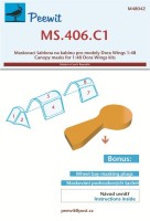 Peewit M48042 Canopy mask MS.406.C1 (DORA W.) 1/48