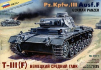 Звезда 3571 Немецкий танк Pz III Ausf. F 1/35