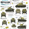 Star Decals 35-C1046 U.S. in North Africa # 2. 1st Armored Division M4 Sherman, M3 Stuart 1/35