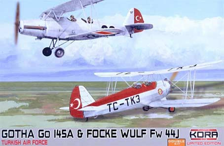 Kora Model KPK72064 Gotha Go 145A & Focke-Wulf Fw 44J (2-in-1) 1/72