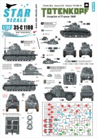 Star Decals 35-C1180 SS-Totenkopf. Invasion of France 1940. Pz.Kpfw. 35(t), S-35 Somua, Panhard 178 AMD 35 1/35