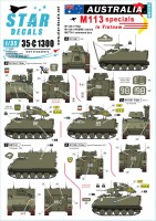 Star Decals 35-C1300 Australia in Vietnam # 3.Aussie Special M113s. M113A1 Fitter, M113A1 RAEME and M577 Command Post 1/35
