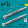 Reskit RSU32-245 MiG-29 underwing PTB-1150 fuel tanks w/ pylon 1/32