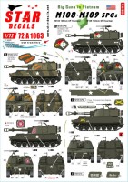 Star Decals 72-A1063 Big Guns in Vietnam. US Army M108 SP Howitzers and M109 155mm SP Howitzers in Vietnam and Cambodia 1/72