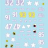 Star Decals 72-A1169 US 6th Armored Division # 3. Tank Mix. M4 Sherman, M5A1 Stuart 1/72