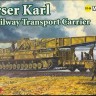 Dragon 14132 Morser Karl Mit Rai Lway Transport Carri Er 1/144