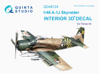Quinta studio QD48124 A-1J (для модели Tamiya) 3D Декаль интерьера кабины 1/48
