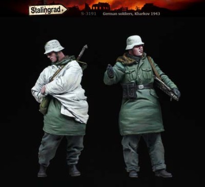Stalingrad 3191 Гренадеры СС, зима, 2 фигуры 1:35
