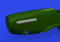Eduard 672359 BRASSIN P-51D exhaust stacks w/ fairing PRINT 1/72