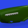 Eduard 672359 BRASSIN P-51D exhaust stacks w/ fairing PRINT 1/72