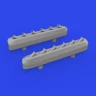 Eduard 672359 BRASSIN P-51D exhaust stacks w/ fairing PRINT 1/72