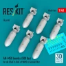 Reskit 48546 AN-M58 bombs 500 lbs. (6 pcs.) 1/48