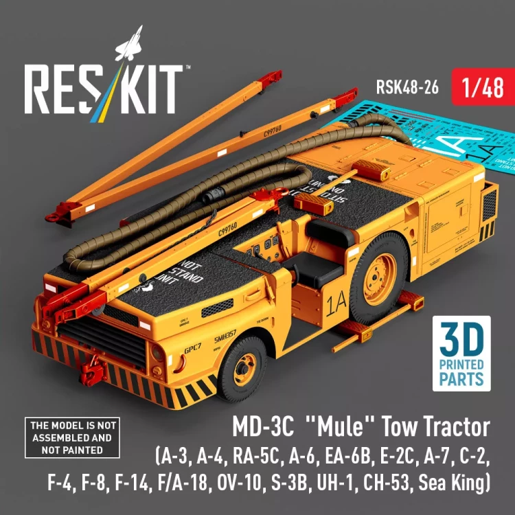 Reskit R48026 MD-3C 'Mule' Tow Tractor Early Version 1/48