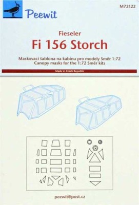 Peewit PW-M72122 1/72 Canopy mask Fi 156 Storch (SMER)