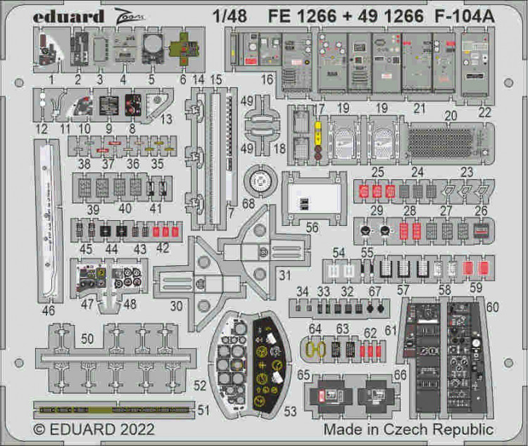 Eduard 491266 SET F-104A (KIN) 1/48