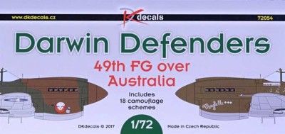 DK Decals 72054 Darwin Defenders 49th FG (18x camo) 1/72